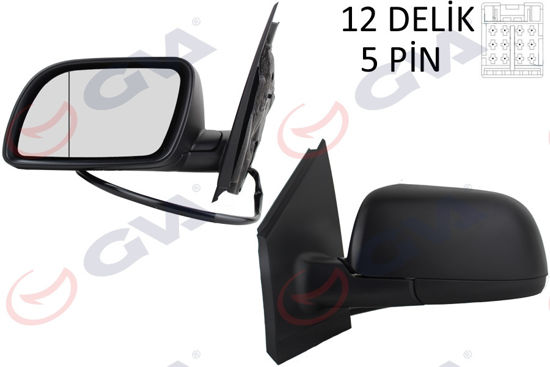 Dış Dikiz Aynası Elektrikli Sol Polo 02 Vm-194ehal resmi