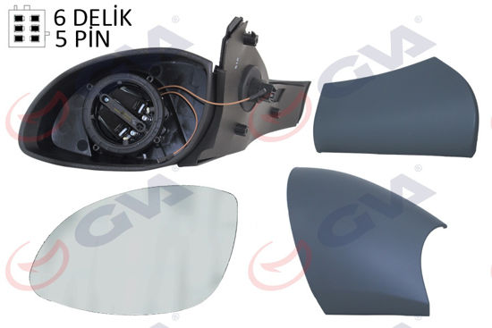 Dış Dikiz Aynası Elektrikli Sol Vectra B 95-99 Vm-166ehl resmi