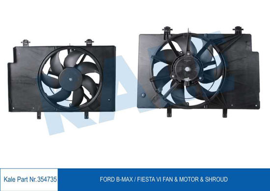 Fan Motoru Davlumbazlı Ford Bmax-Fiesta 6- 380w-345mm resmi