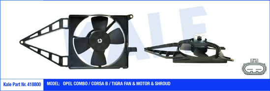 Fan Motoru Davlumbazlı Astra F-Corsa B-Vectra A 1.4-1.6 16v 200-60w-280mm resmi