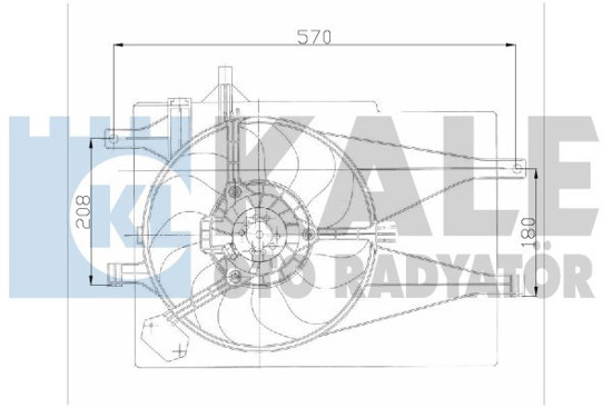 Fan Motoru Palio-Albea 1.2 8v 16v 98-09 Ac Mt Davlumbazlı resmi