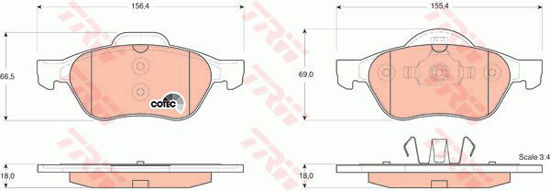 On Fren Balatası Megane Iıı  Fluence resmi