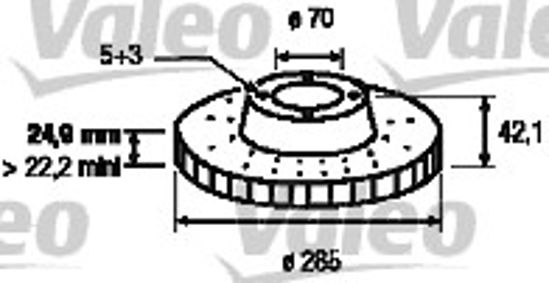 Fren Dışkı On Havalı 285mm Vectra C 1.6ı 16v 09/01-07/05 Z16 xe <Ecotec> resmi