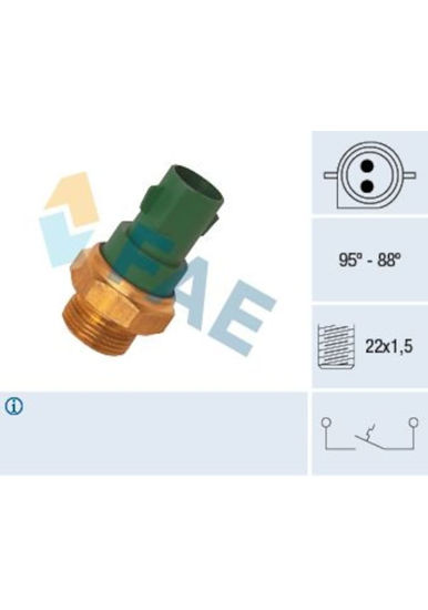 Fan Musuru 95-88 Derece Escort Iv 1.8 16v - 1.8td 92>99 Fiesta 1.0 - 1.4 - 1.6 8 resmi