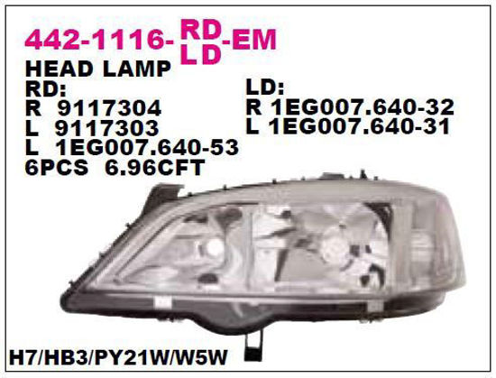 Far Sol Astra G Bm 98-07 resmi