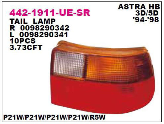 Stop Lambası Sağ Astra F Bm 95-98 resmi