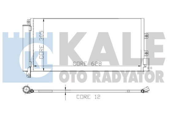 Klima Radyatörü Kondenser Linea 1.3 Jtd 628x305x12 1 Sıra Alb Sistem resmi