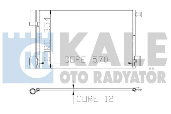 Klima Radyatörü Kondenser Bipper-Tepee-Nemo 1.4-1.4hdı 08 Fiorino 1.4-1.3d Mj 07 resmi