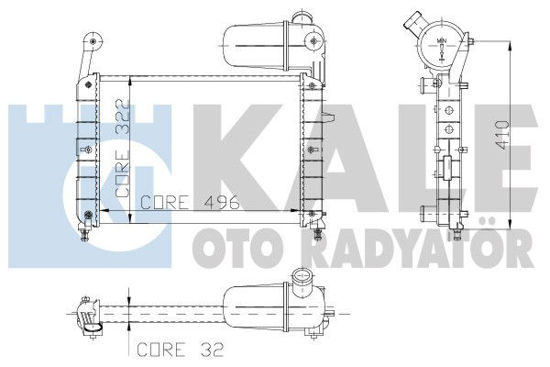 Su Radyatörü Tempra-Tıpo Mek Klimasız 496x322x23 2 Sıra Al Pl Sistem resmi