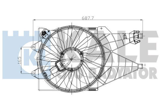 Fan Motoru Linea 1.3/1.6 Mjet 07 Nac Davlumbazlı resmi