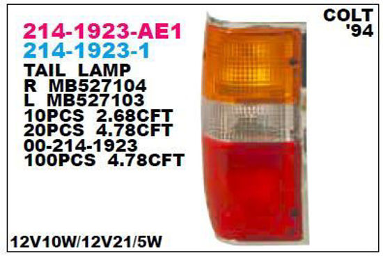 Stop Lamba Camı Sol L200 (K14) 2.5 D 87-98 resmi