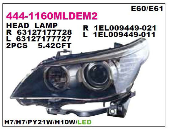 Far Sağ E60-E60 Lci-E61-E61 Lci Bm 03-10 resmi