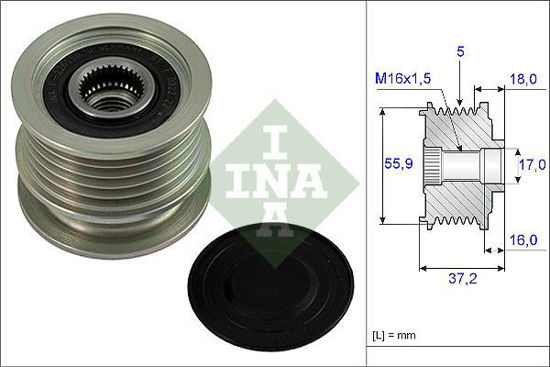 Alternatör Gergi Rulmanı Alternatör Kasnağı Polo-Feliç Ia-Ibıza 1.7 Sdı - 1.9 D resmi