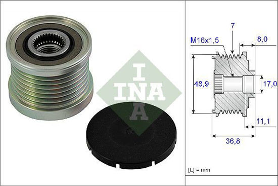 Alternatör Kasnağı Rulmanı Lgn Iı 01- -Megane 2-Iıı 08- -Trafiç  2 06- -Master 2 resmi