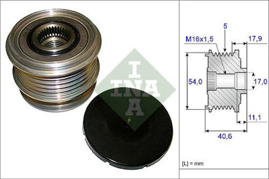 Alternatör Gergi Kasnağı Ford Mondeo Iv 2.5-Smax 07 Volvo S40-V50-S60-V60-Sc60-V resmi