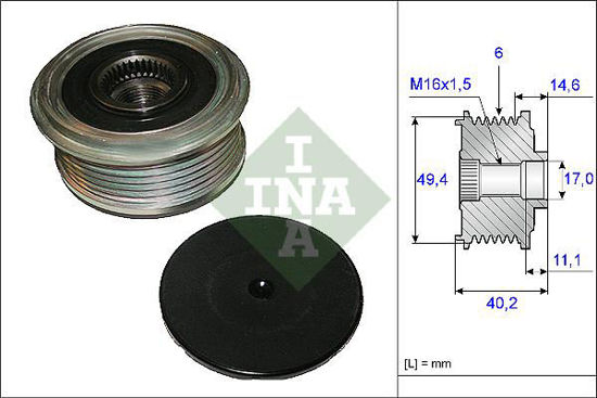 Alternatör Kasnağı Polo-A4-A6-T6-Amarok-Golf6 1.6-2.0 Tdı Caga-Cdca-Clha-Clhb resmi