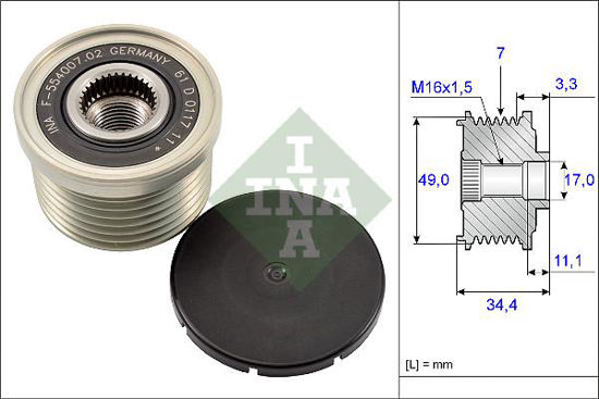 Alternatör Kasnağı Rulmanlı Bmw E81 116i-118i-120i-130i 06-12 E87 116i-118i-120i resmi