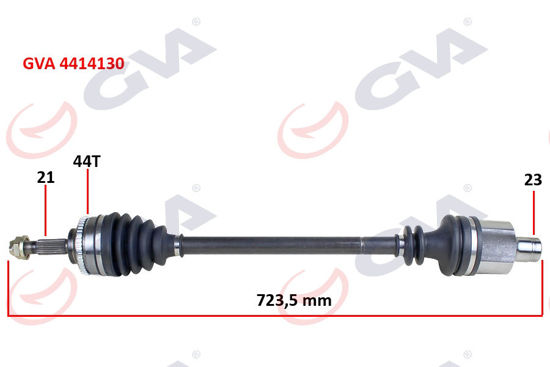 Komple Aks Sağ Clio 2 1.5dcı 98-05 Abs Li 44diş 728mm Yaylı resmi