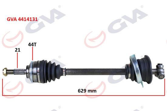 Komple Aks Sol Clio 2 1.5dcı 98-05 Abs Li 44diş 629mm Yaylı resmi