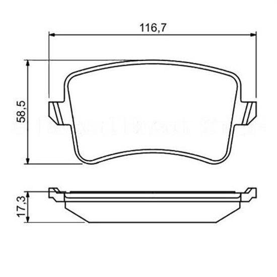 Arka Balata A4-A5-Q5 09 Gdb1765 0986tb3123 resmi