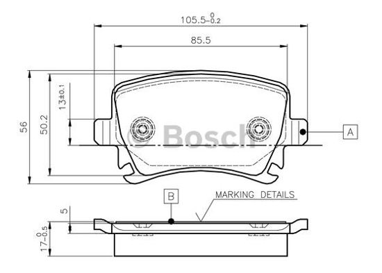 Arka Balata Passat-Cc-Caddy-Golf5-Golf6-Jetta-A3-A6-Leon-Octavıa-Superb 04=> (Gd resmi