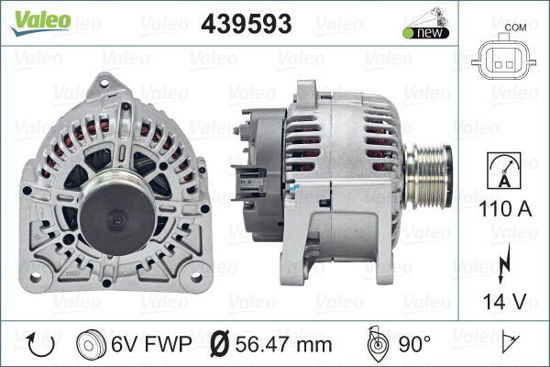 Alternator 14v 110a Tg11c041 Tg11c066 (Renault: Megane Iı) resmi