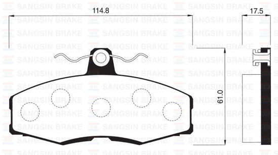 Ön Balata Favorıt 1.3 88-97 Ford Sıerra 1.3 1.6 2.0 86-93 Gdb473 resmi