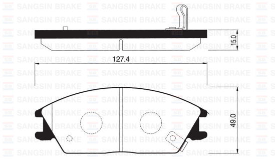 Ön Balata Accent 1.3 1.5 94-00 Getz 02 Excel 90-95 S Coupe 92-96 Gdb893-Gdb3331 resmi