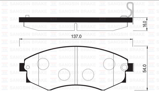 Ön Balata Elantra 1.8-2.0 00 Sonata 2.0-2.4-2.5 98-01 Coupe 2.0 16v 97-02 Gdb325 resmi