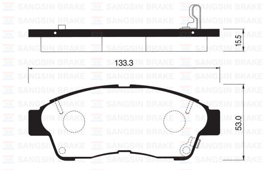 Ön Balata Corolla 92-97 Carına 93-97 Rav4 2.0 94-00 Camry 2.2 92-01 Gdb1143 resmi