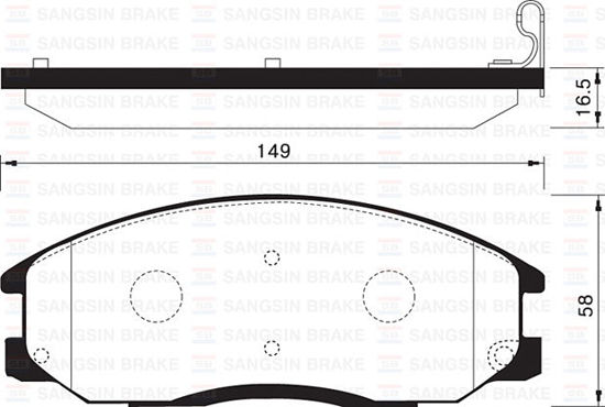 Ön Balata Starex 04 Santafe 00-06 Gdb3412-Gdb3257-Gdb3244 resmi