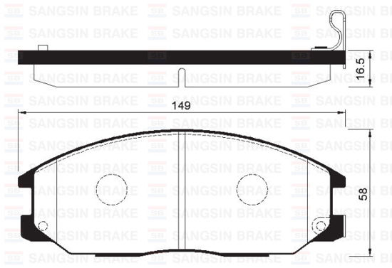 Ön Balata Starex 2.5 Crdı 05 H1 10.06 Ssangyong Rexton 2.7 Xdi 11 Gdb3412-Gdb325 resmi