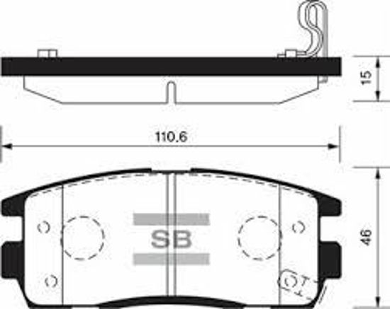 Arka Balata Antara 2.4-3.2 V6-2.0 Cdtı 06 -Captiva 06 Gdb1716 resmi