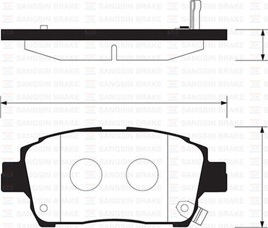 Ön Balata Corolla 1.4-1.6-1.4vvti-1.6vvti-1.8 00-07 Yaris 1.3-1.5-1.4d-4d 99-05 resmi