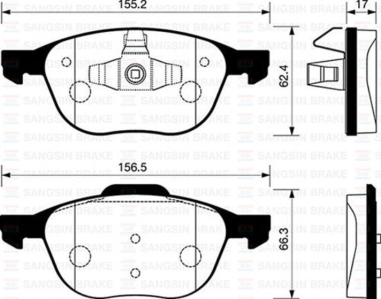 Ön Balata Focus 2004 2018 Cmax 2007 2019 Kuga 10-14 Volvo V40 2019 S40 04-12 V50 resmi