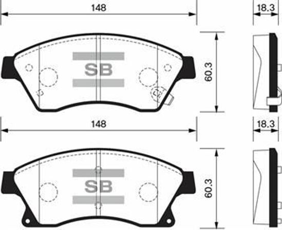 Ön Balata 15 Inc Astra J 1.3 Cdtı-1.4-1.4 Turbo-1.6 1.7 Cdti 2.0cdti 10 Aveo 11 resmi