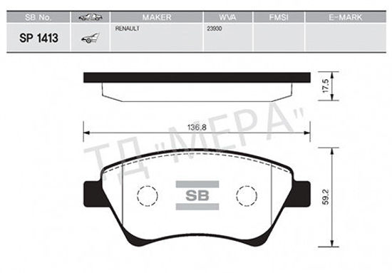 Ön Balata Megane 2 1.5-1.9 Dcı 11.02 Sceniç  05 Kango 01 Gdb1524-Gdb1552-Gdb1597 resmi