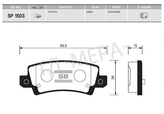 Arka Balata Corolla 1.4 Vvtı-1.6 Vvtı 02 Gdb3289 resmi