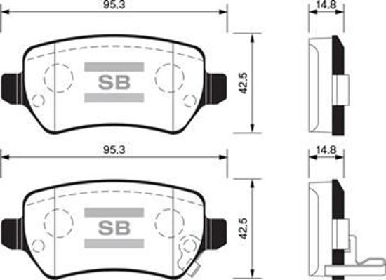 Arka Balata Astra G 98 Astra H 05 Merıva 03 Zafıra 00 Combo 02 Gdb1515-Gdb1831 resmi