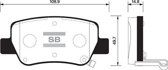 Arka Balata Avensıs Sedan-Kombi T27 1.6-1.8-2.0-2.0d-4d-2.2d-4d 09 Gdb4175 resmi