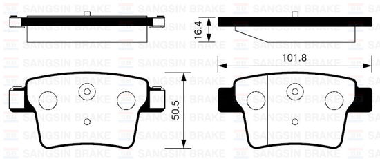 Arka Balata Mondeo 3- 1.8 16v-2.0 16v-2.0 Tdcı-2.2 Tdcı 00-07 Jaguar X-Type 01- resmi