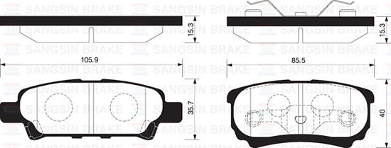 Arka Balata Outlander 2.0 4wd-2.4 4wd 03 Lancer Estate-Wagon 03 Gdb3341-Gdb4143 resmi