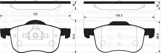 Ön Balata Volvo S60 00-10 S80 98-06 V70 97-07 Xc70 00-07 S70 97-00 Gdb1388 resmi