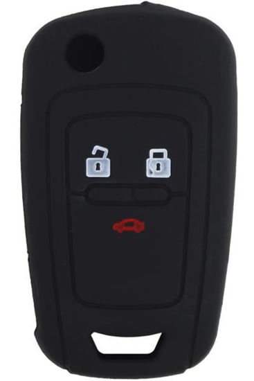 Kontak Anahtar Kumanda Koruyucu Kılıf Silikon Siyah Chevrolet Cruze-Aveo resmi