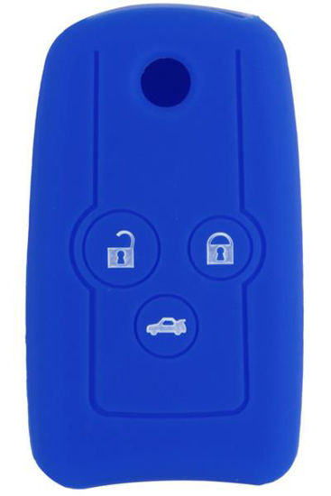 Kontak Anahtar Kumanda Koruyucu Kılıf Silikon 3 Tuş Mavi Honda Cıviç resmi