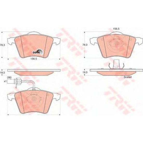 On Fren Balatası-  Vw Sharan 01-10  Seat Alhambra 01-10 resmi