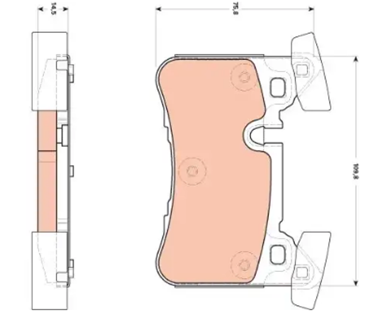 Fren Balatası Arka Mercedes:E Serısı  E63 Amg W212 09-/E Serısı T-Model S212 09- resmi