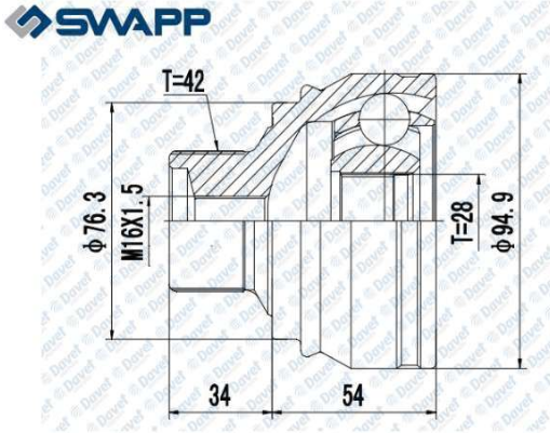 Aks Kafası Dış Audi A4 08>15 - A5 08>17 - A6 11> - A7 11> - A8 10>17 - Q5 13>17 resmi