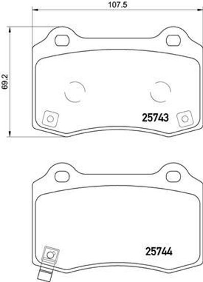 Fren Balatası Arka  Jeep Grand Cherokee All  06 -  Chrysler 300c All  04 - Low-M resmi