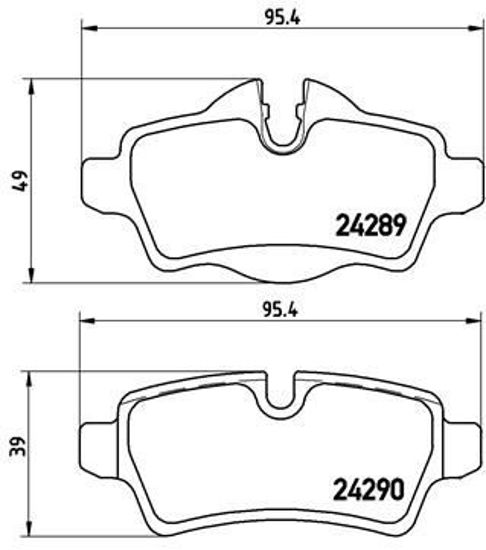 Fren Balatası Arka Minicooper R55-R56-R57-R58-R59 resmi